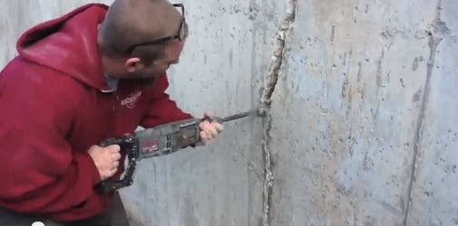 Concrete Wall Crack Prepping - Attack A Crack™
